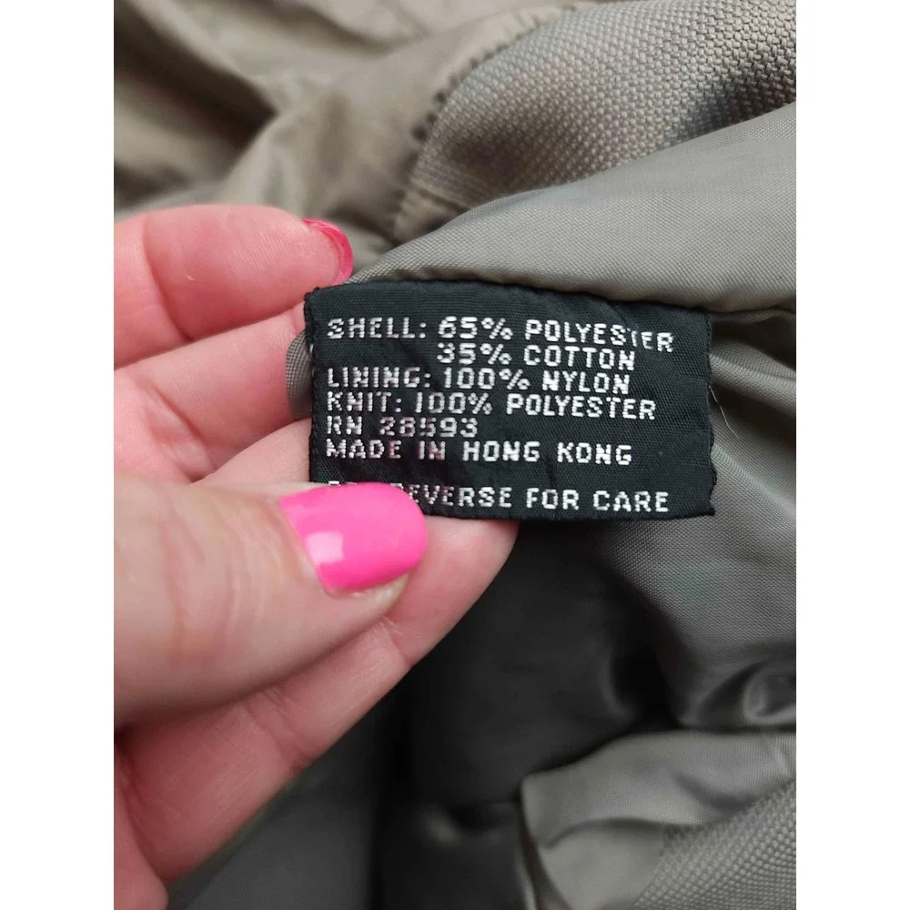 Vintage 80s Members Only Windbreaker Jacket Men 44 Gray Classic Retro Streetwear